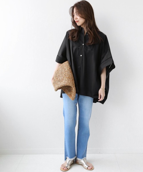 「JOURNAL STANDARD relume」 半袖シャツ FREE ホワイト レディース_画像3