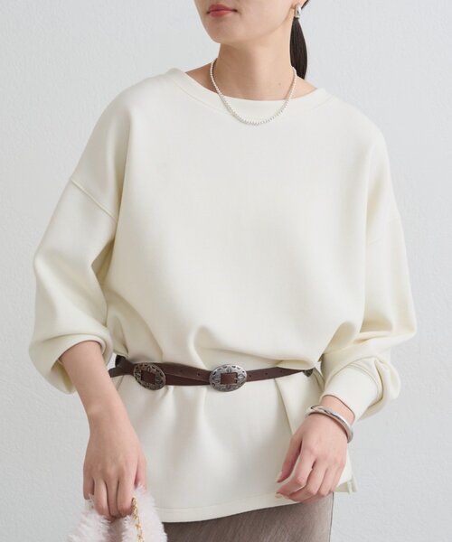 「LOUNGEDRESS」 スウェットカットソー FREE アイボリー レディースの画像