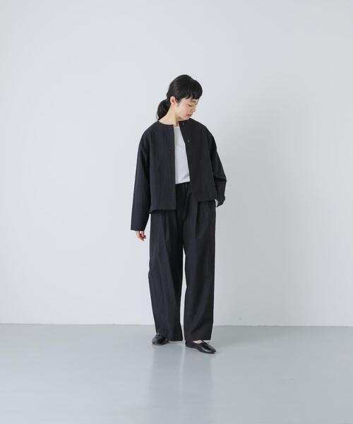 パンツ 「セットアップ対応」 タックイージパンツ レディースの画像