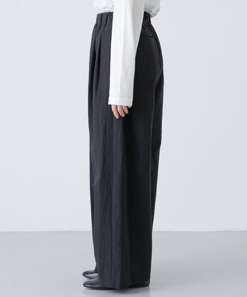パンツ 「セットアップ対応」 タックイージパンツ レディースの画像