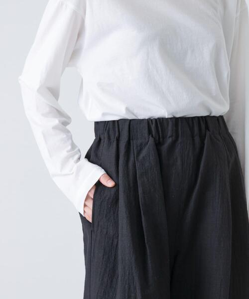 パンツ 「セットアップ対応」 タックイージパンツ レディースの画像