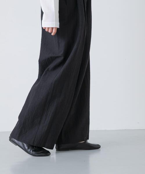 パンツ 「セットアップ対応」 タックイージパンツ レディースの画像