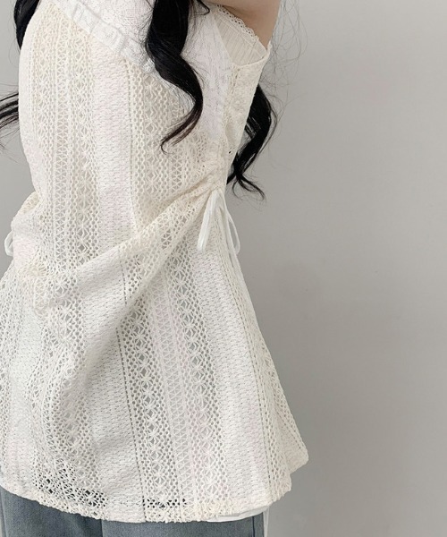 「AsRiRe」 キャミソールワンピース L アイボリー レディース_画像9
