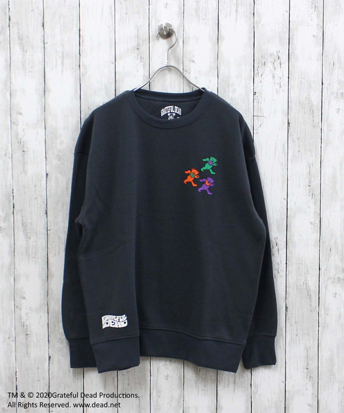 「Grateful Dead」 スウェットカットソー L ダークグリーン メンズ_画像4