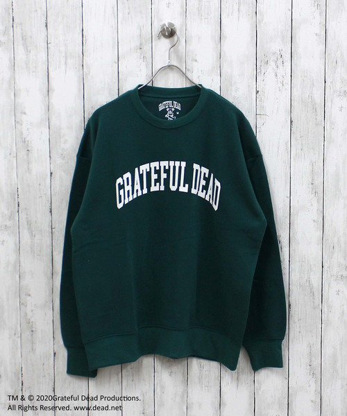 「Grateful Dead」 スウェットカットソー L ダークグリーン メンズ_画像6