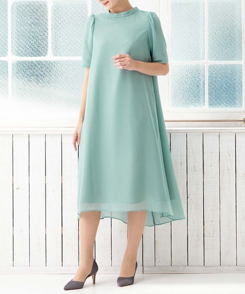 「AIMER」 半袖ワンピース MEDIUM ライトグリーン レディース_画像8