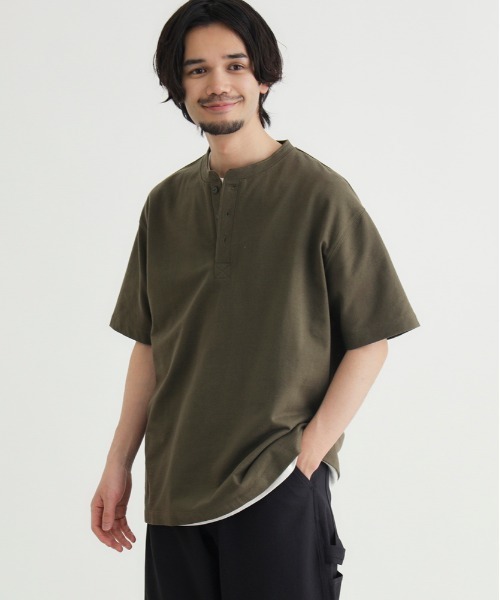 BACK NUMBER ヘンリーネック tシャツ BACK NUMBER(バックナンバー