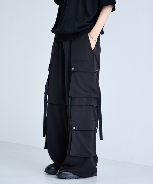RAGEBLUE（レイジブルー） カーゴパンツ Design Cargo Wide Straight
