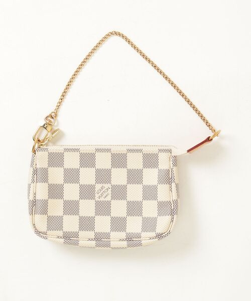 【極美品】ルイヴィトン　ミニアクセソワール　ハンドバッグ　ポーチ　ダミエアズール LOUIS VUITTON（ルイ・ヴィトン） ダミエ アズール ミニ ポシェット