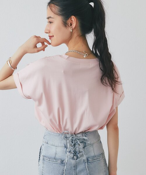 tシャツ 「復刻・今すぐお届け！」ターンバックカットソー レディースの画像