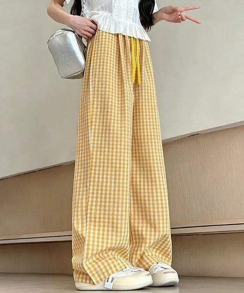 miniministore（ミニミニストア） ワイドパンツ パンツ ギンガム