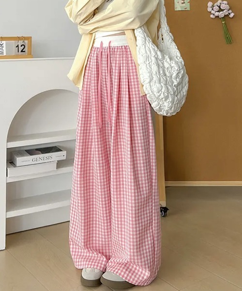 miniministore（ミニミニストア） ワイドパンツ パンツ ギンガム