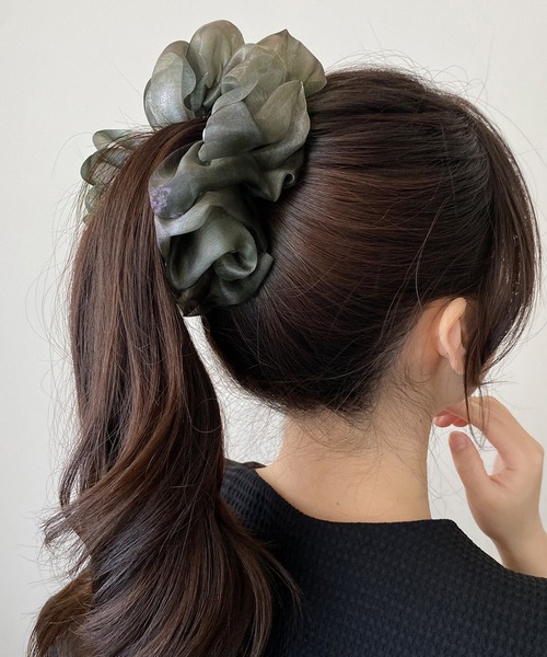 IRADOWL（アイラドール） ヘアクリップ シフォンニュアンスシュシュ