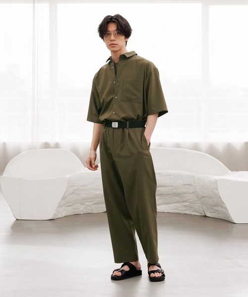 GLOBAL WORK（グローバルワーク） シャツ 半袖 ノンストレスリッチ