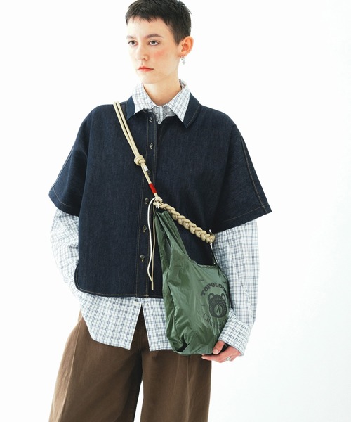 「Topologie」 ハンドバッグ ONE SIZE ダークブルー レディース_画像8