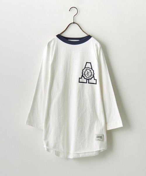 「AMERICANA」 7分袖カットソー ONE SIZE ネイビー レディース_画像2