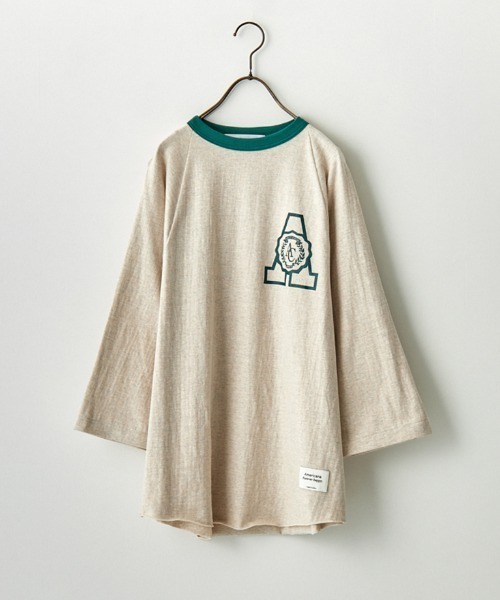 「AMERICANA」 7分袖カットソー ONE SIZE ネイビー レディース_画像3