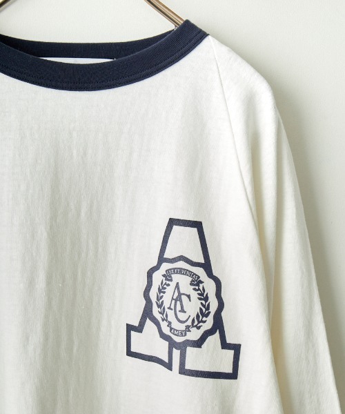 「AMERICANA」 7分袖カットソー ONE SIZE ネイビー レディース_画像9