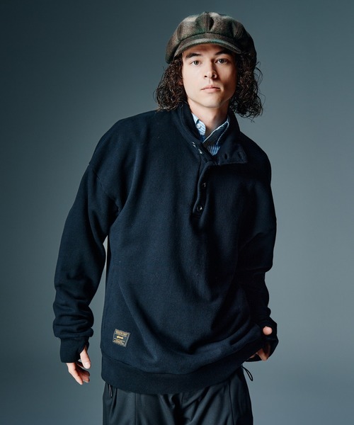 glamb（グラム） トレーナー スウェット Henley High Neck Sweat 