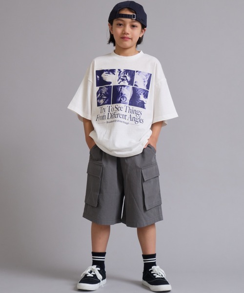 買*ー様 90s バギーショーツ 膝下丈 ハーフパンツ HIPHOP 虹色 PAIRMANON STREET（ペアマノンストリート） パンツ 「90-160cm」バギー
