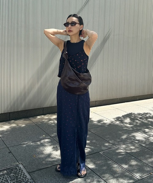 Ameri（アメリ） ロング スカート 夏 MEDI FRUIT DOT VEIL SKIRT