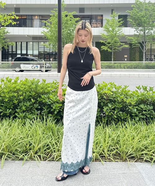 新品タグ付き　Amerivintege/アメリ　エマオクシデントスカート Ameri（アメリ） ロング スカート 夏 MEDI FRUIT DOT VEIL SKIRT