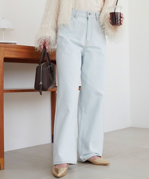 「DISCOAT」 デニムパンツ SMALL ブルー レディース_画像7