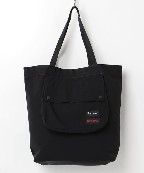 ブリーフィング／BRIEFING トートバッグ ブラック BRIEFING（ブリーフィング） トートバッグ「Barbourコラボ」 FREE