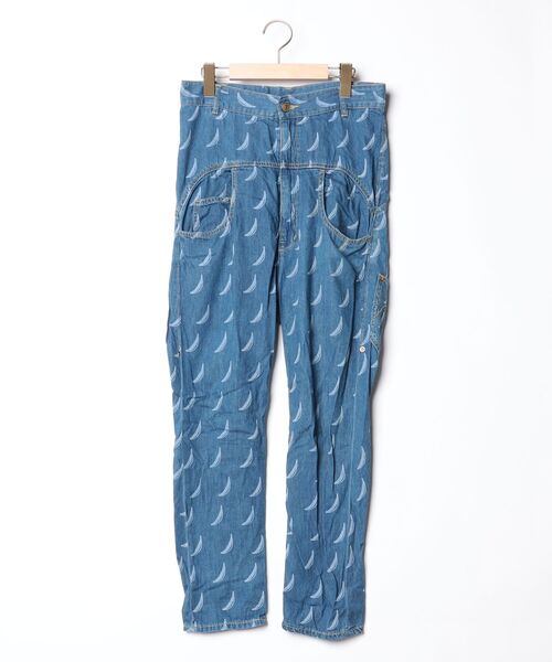 mercibeaucoup バティック柄パンツ 新品　メルシーボークー mercibeaucoup,（メルシーボークー） パンツ 0 ブルー レディース