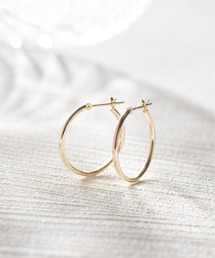 Jewel closet by L&Co. ピアス K18 フープ ピアス レディース メンズ