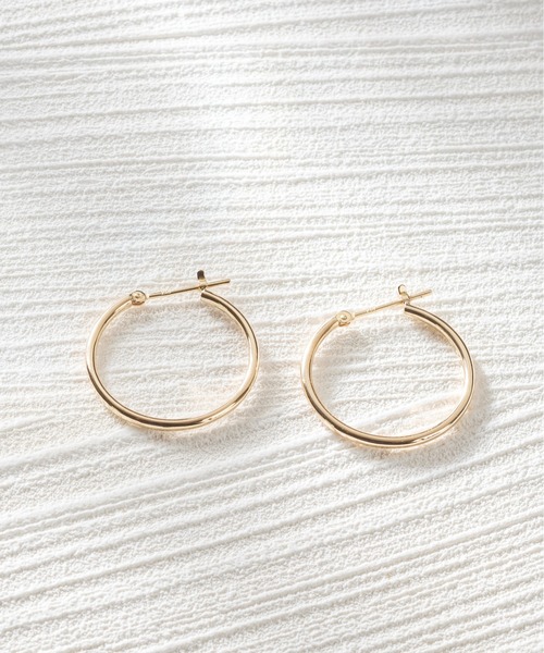 Jewel closet by L&Co. ピアス K18 フープ レディース メンズ