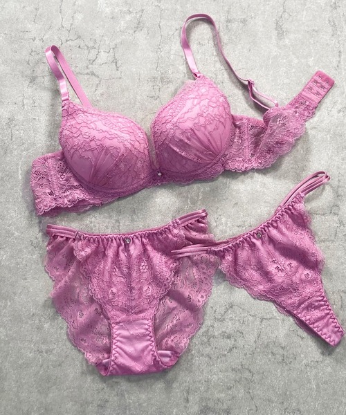 ブラジャー ショーツセット 「AAカップ〜まるで風船のようなふっくら谷間！バストがボンッと膨らむバルーンブラ」ブラジャー＆ショーツ＆Tバック 3点セッ | Mon cher pigeon* | 04