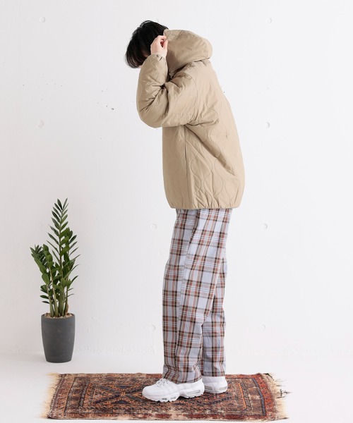 ARCH & LINE ブルゾン アウター カポック中綿キルティング