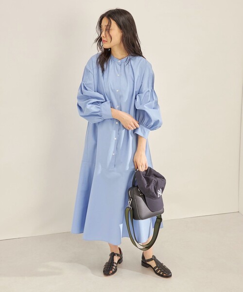 SHIPS（シップス） ワンピース 「手洗い可能」GIZA スーピマ 綿