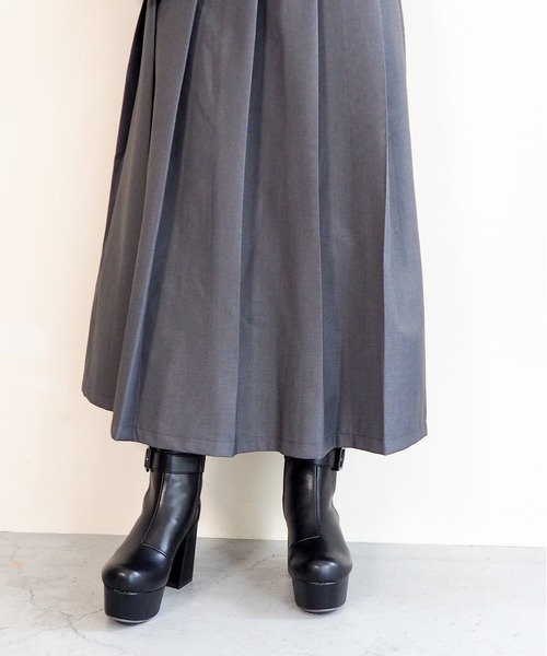 byあしながおじさん ブーツ 厚底チャンキーヒールブーツ 8710541