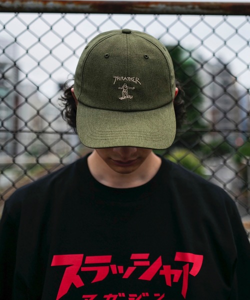 THRASHER キャップ 帽子 GONS ART 6P DAD CAP/スラッシャー