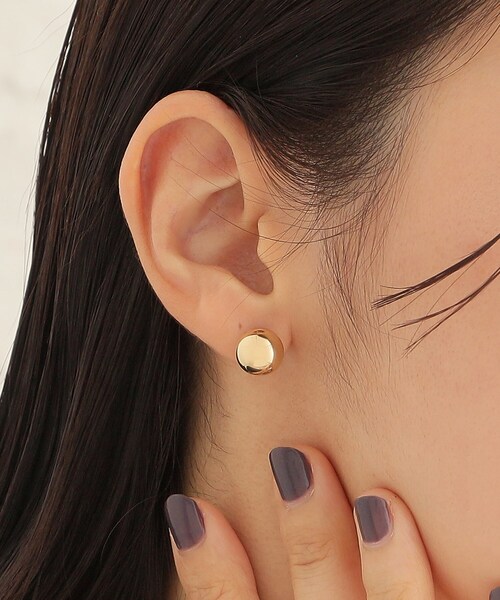 COCOSHNIK（ココシュニック） ピアス シルバー ホロウボール スタッド