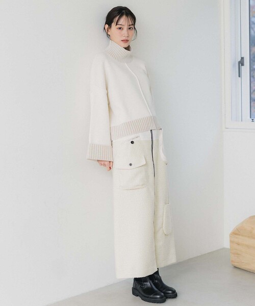 PUBLIC TOKYO（パブリックトウキョウ） スカート ツイードコンビ