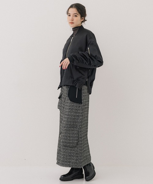 【PUBLIC TOKYO】ツイードコンビスカート【ほぼ新品・サイズ1】 PUBLIC TOKYO（パブリックトウキョウ） スカート ツイードコンビ