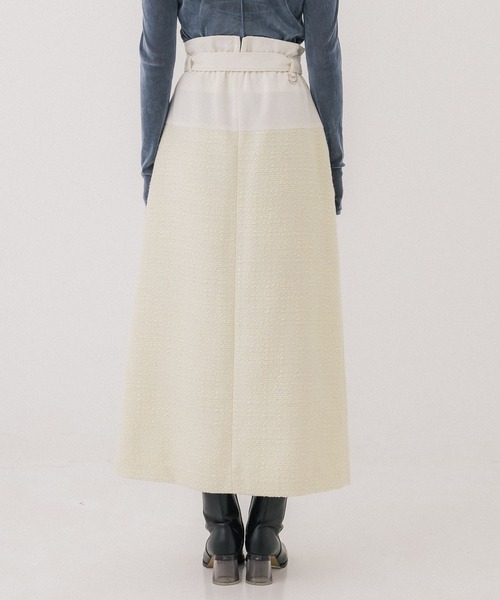 PUBLIC TOKYO（パブリックトウキョウ） スカート ツイードコンビ