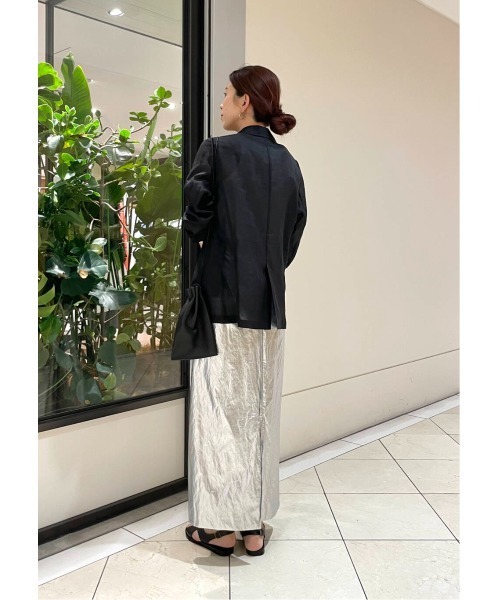 最終おねさげてす。ルネ、シルクのブラウスとスカート、お値下げしました。 洗える】T/Rアルガンシルク フレアー スカート （ミニ・ひざ丈