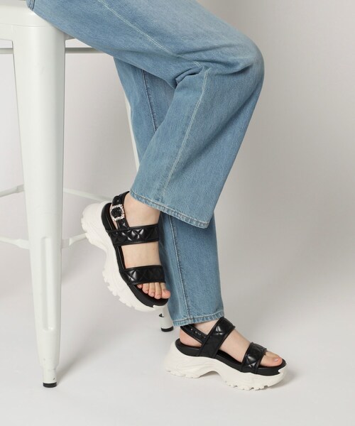 ESPERANZA サンダル 厚底キルティングスポサン 24SS レディース