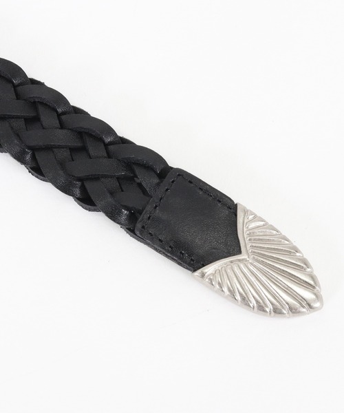 ADAM PATEK ベルト ADAMPATEK/braided leather belt/編み込み