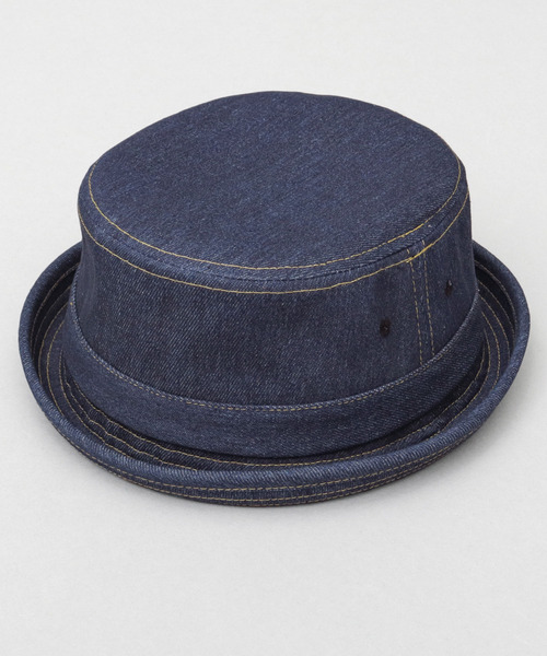 新品未使用　ニューヨークハット　デニム　ポークパイハット NEW YORK HAT ニューヨークハット 3059 DENIM STITCH STINGY