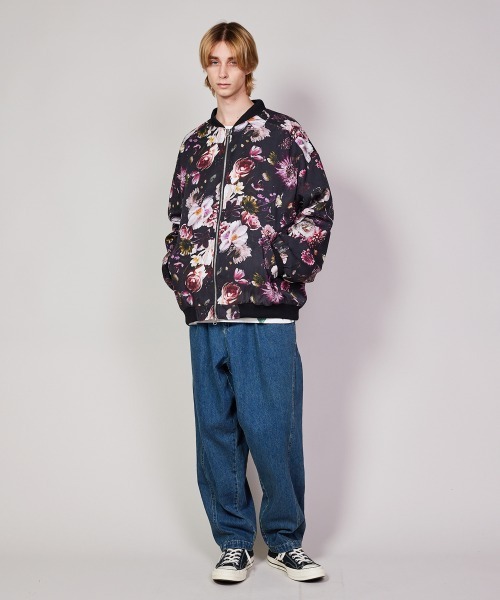 rehacer（レアセル） ワイドパンツ ジーンズ : Dip Dot Denim Pants