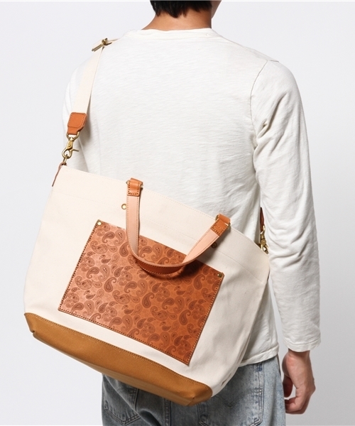 Butler Verner Sails トートバッグ Sails/本ヌメ革 ペイズリー