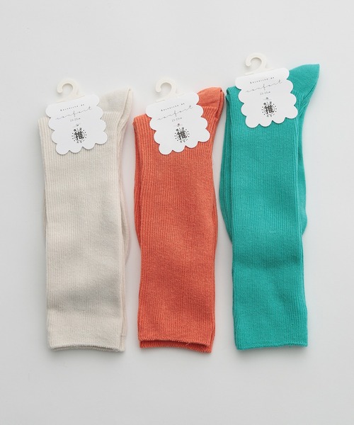 SETUP7（セットアップセブン） 靴下 「SETUP7」リブハイクルーカラー