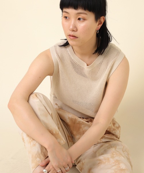 RNA-N ベスト ジレ K2678 クロシェニットベスト レディース