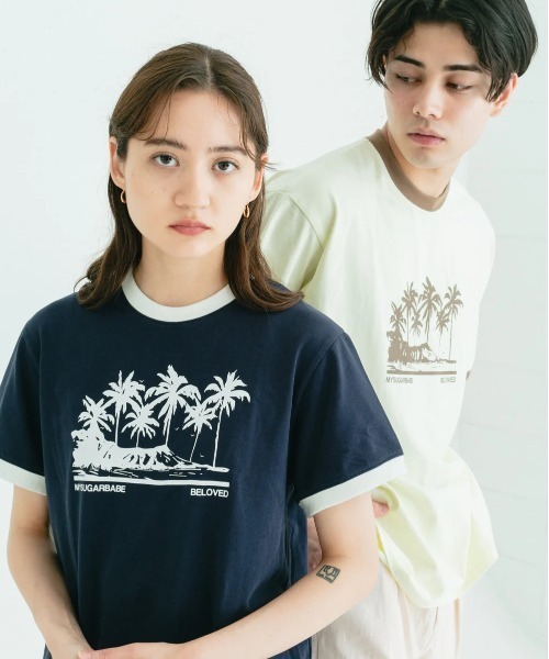 My Sugar Babe（マイシュガーベイブ） tシャツ MSB palm tree print