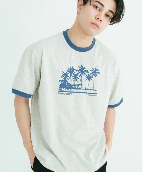 My Sugar Babe（マイシュガーベイブ） tシャツ MSB palm tree print